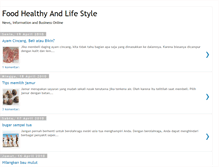 Tablet Screenshot of foodhealtyandlifestyle.blogspot.com