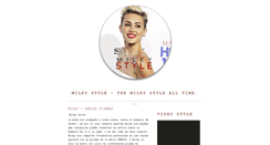 Desktop Screenshot of mileycyrus-style.blogspot.com