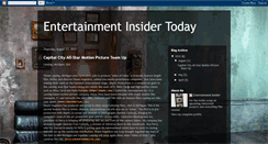 Desktop Screenshot of entertainmentinsidertoday.blogspot.com