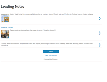 Tablet Screenshot of leadingnotes.blogspot.com
