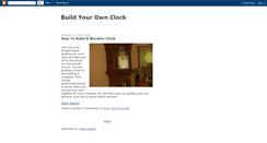 Desktop Screenshot of build-your-own-clock.blogspot.com