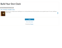 Tablet Screenshot of build-your-own-clock.blogspot.com