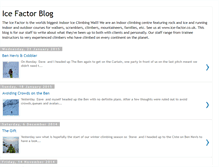 Tablet Screenshot of icefactor.blogspot.com