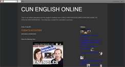 Desktop Screenshot of cunenglishonline.blogspot.com