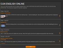 Tablet Screenshot of cunenglishonline.blogspot.com