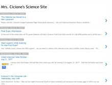 Tablet Screenshot of mrscicionessciencesite.blogspot.com