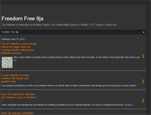 Tablet Screenshot of freedomfree9ja.blogspot.com