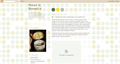 Desktop Screenshot of picked-it-brewed-it.blogspot.com