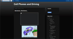 Desktop Screenshot of cellphonedrivingblog.blogspot.com
