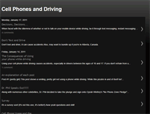 Tablet Screenshot of cellphonedrivingblog.blogspot.com