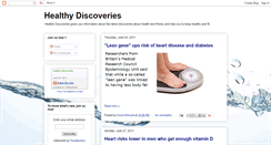 Desktop Screenshot of healthy-discoveries.blogspot.com