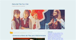 Desktop Screenshot of mariadelpilarfans.blogspot.com