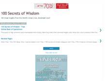 Tablet Screenshot of 100-secrets-of-wisdom.blogspot.com