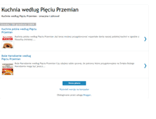 Tablet Screenshot of kuchnia-pieciu-przemian.blogspot.com