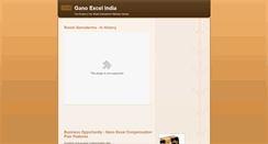 Desktop Screenshot of ganoexcel-india.blogspot.com