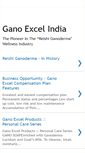 Mobile Screenshot of ganoexcel-india.blogspot.com