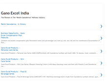 Tablet Screenshot of ganoexcel-india.blogspot.com