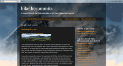 Desktop Screenshot of hikethesummits.blogspot.com