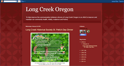 Desktop Screenshot of longcreekoregon.blogspot.com