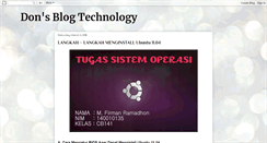 Desktop Screenshot of dontechno.blogspot.com
