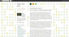 Desktop Screenshot of makesagirlthink.blogspot.com