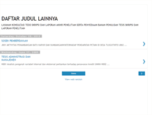 Tablet Screenshot of daftarjudultesis.blogspot.com