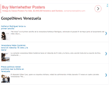 Tablet Screenshot of gospelnewsvenezuela.blogspot.com