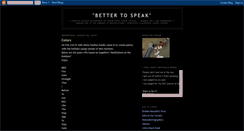 Desktop Screenshot of bettertospeak.blogspot.com