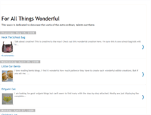 Tablet Screenshot of forallthingswonderful.blogspot.com
