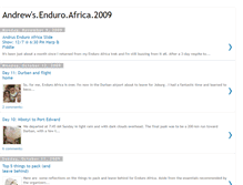 Tablet Screenshot of andrewsenduroafrica2009.blogspot.com