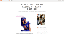 Desktop Screenshot of missaddictedtofashion.blogspot.com