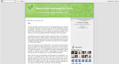 Desktop Screenshot of maternidadsubrogadaindia.blogspot.com