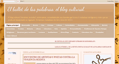 Desktop Screenshot of elballetdelaspalabras.blogspot.com