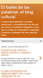 Mobile Screenshot of elballetdelaspalabras.blogspot.com