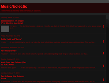 Tablet Screenshot of music-eclectic.blogspot.com