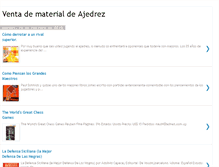 Tablet Screenshot of ajedrezshop.blogspot.com