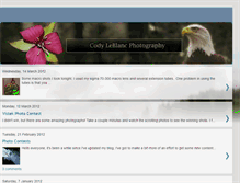 Tablet Screenshot of codyleblancphotography.blogspot.com