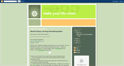 Desktop Screenshot of lifemakeitcount.blogspot.com