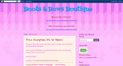 Desktop Screenshot of bootsandbowsboutique.blogspot.com