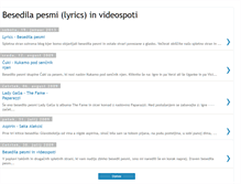 Tablet Screenshot of besedilo-video.blogspot.com