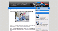 Desktop Screenshot of amonthofthursdays.blogspot.com