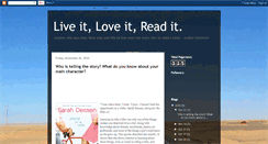 Desktop Screenshot of liveitloveitreadit.blogspot.com