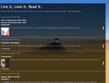 Tablet Screenshot of liveitloveitreadit.blogspot.com