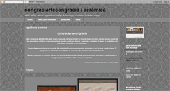Desktop Screenshot of congraciartecongracia-ceramica.blogspot.com