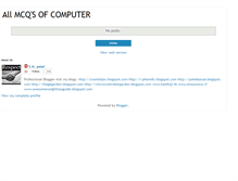 Tablet Screenshot of computermcqs.blogspot.com