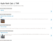 Tablet Screenshot of hydeparkcats.blogspot.com