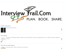 Tablet Screenshot of myinterviewtrail.blogspot.com