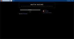 Desktop Screenshot of matinkasino.blogspot.com