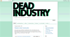 Desktop Screenshot of mydeadindustry.blogspot.com