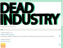 Tablet Screenshot of mydeadindustry.blogspot.com